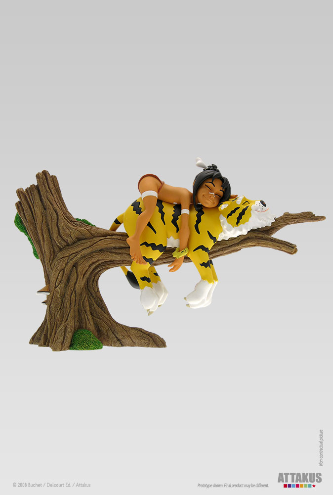 Navis & Houyo sur l’arbre - BD Sillage - Statuette de collection en résine - Philippe Buchet 1