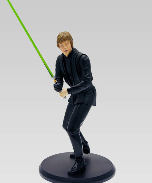 C139 Luke chevalier Jed combat avec laser vert statuettes et figurines de collection edition limitee star wars attakus