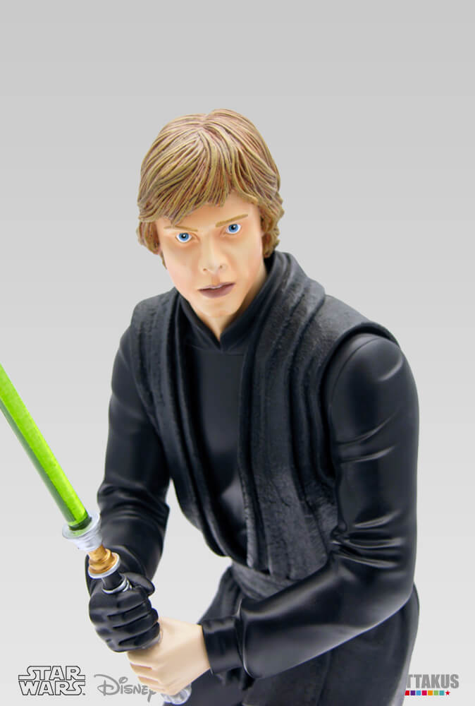 C139 Luke chevalier Jed combat avec laser vert statuettes et figurines de collection edition limitee star wars attakus 6