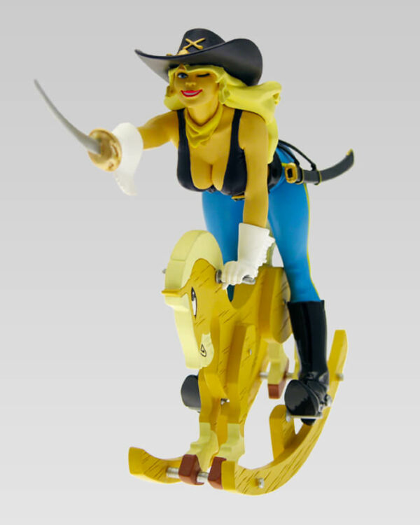 C628 pony belle sur son cheval pin up femmes auteur statuettes et figurines de collection edition limitée