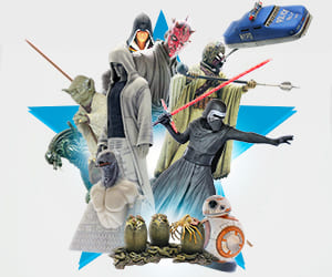 attakus cinema jeux video statuettes figurines de collection bd franco belge