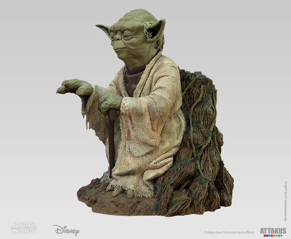 Yoda using the force - Collection Star wars - Grande statue en résine 5