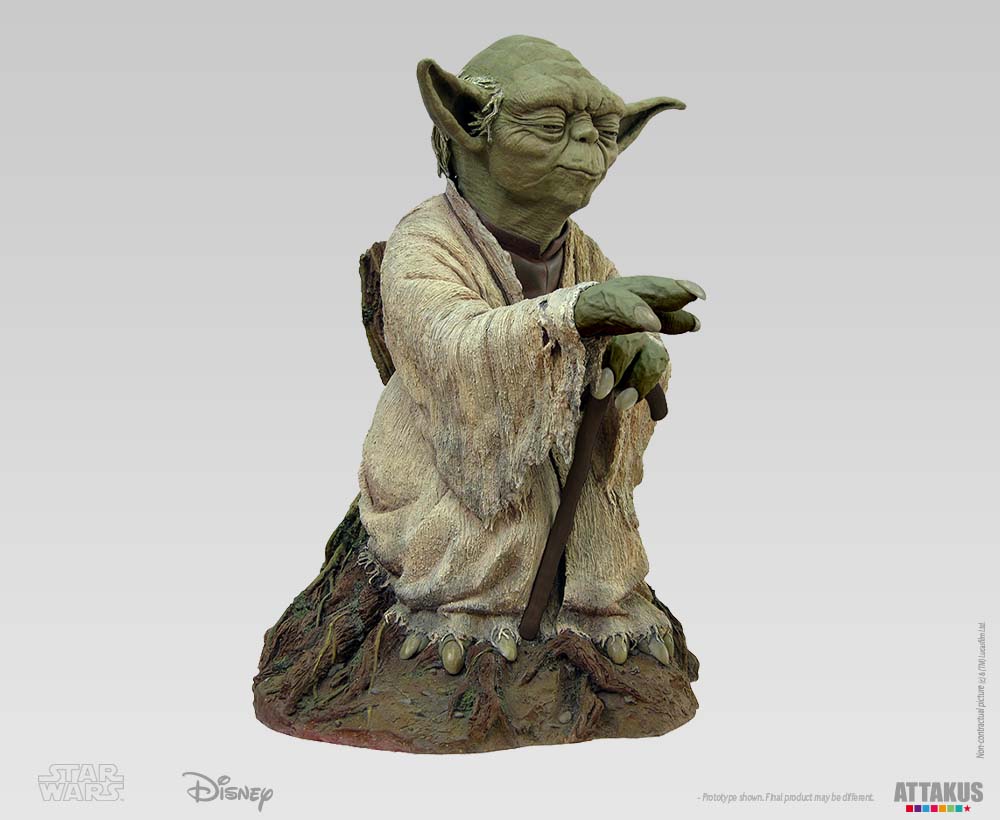Yoda using the force - Collection Star wars - Grande statue en résine