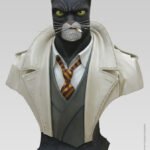 Grand buste – John Blacksad - statuette de collection résine 2