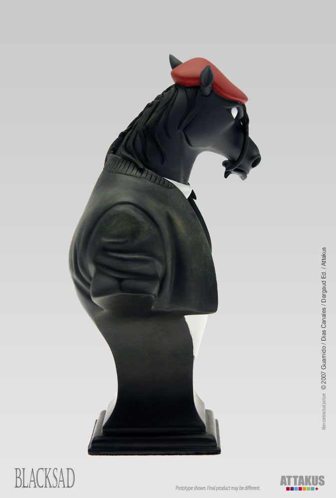 Horse Black Claws - Collection BD Blacksad - Buste en résine 6