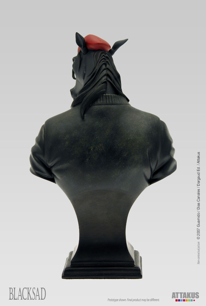 Horse Black Claws - Collection BD Blacksad - Buste en résine 5
