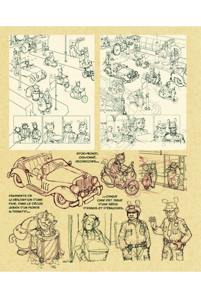 Sketchbook Bellamy #3 - Comix Buro - croquis artprint dessin 1
