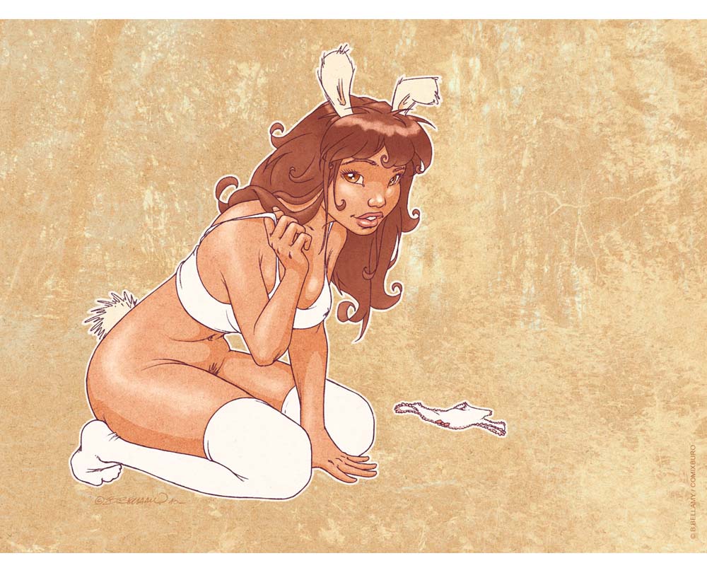 Affiche - Bunny Girl – bandes dessinées artprint - Bruno Bellamy
