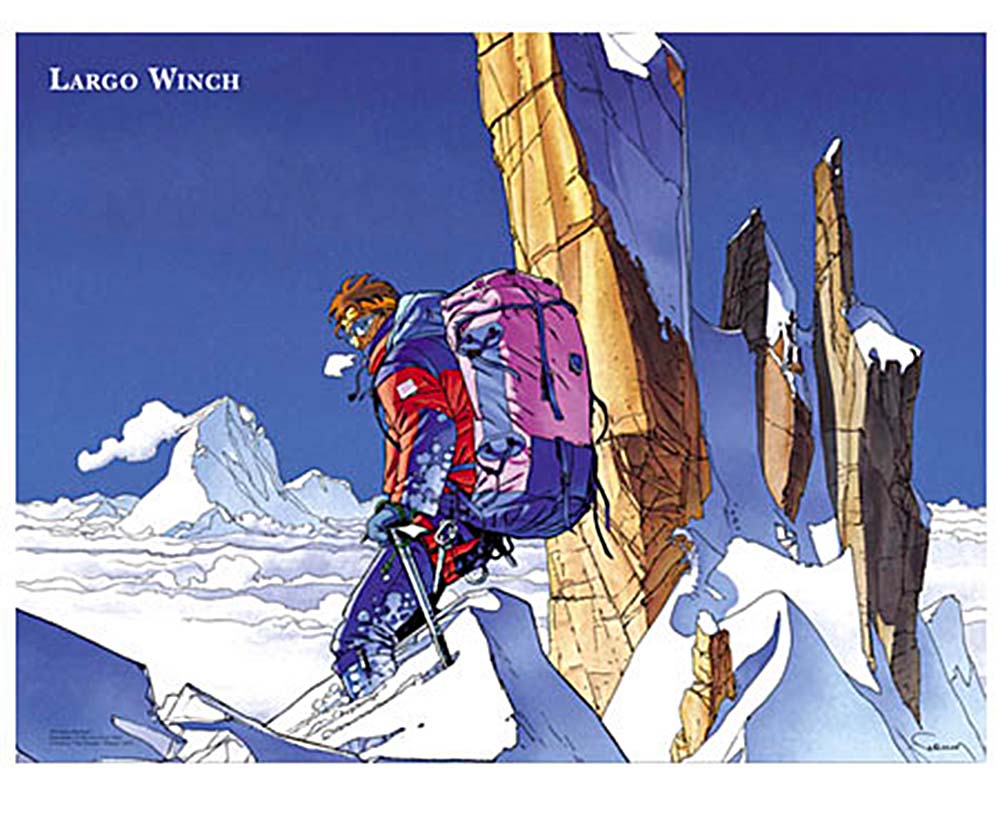 Affiche Largo Winch - Montagnes Rocheuses - artprint - Francq & Van Hamme