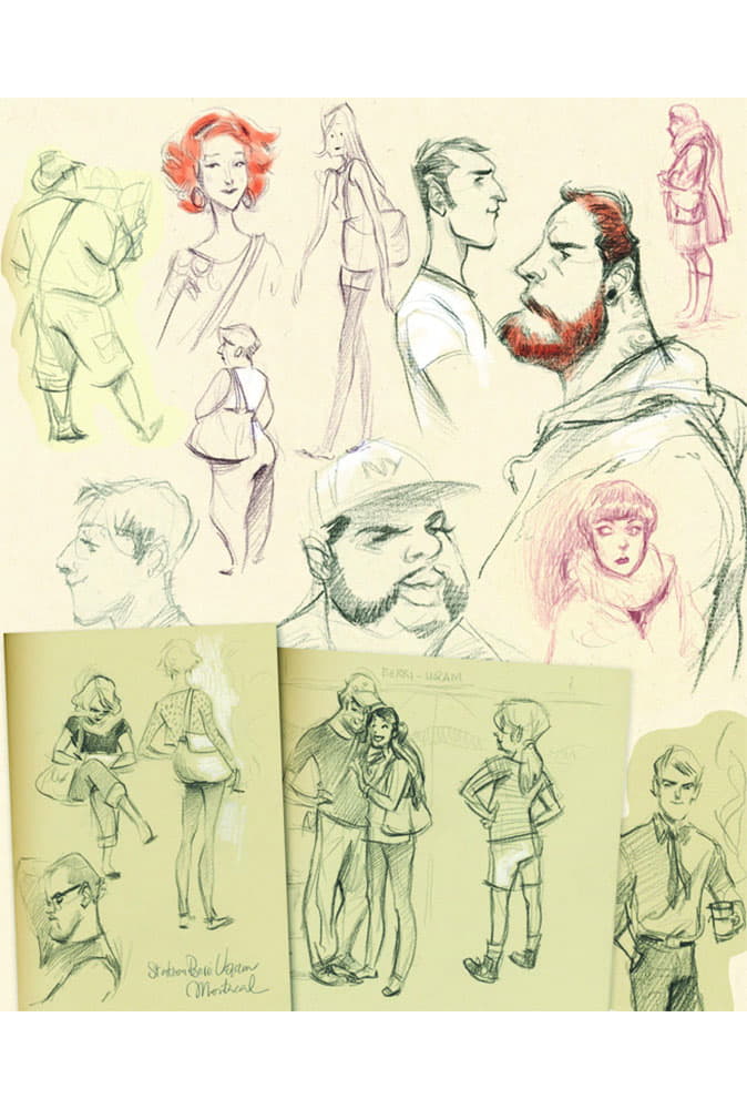 Sketchbook Maly Siri - Comix Buro - croquis artprint dessin 1