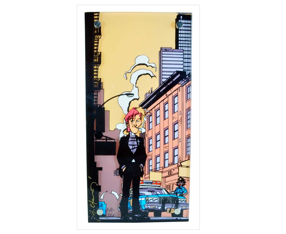 Sérigraphie sur plexiglas Soda – Collection Livres bandes dessinées artbook