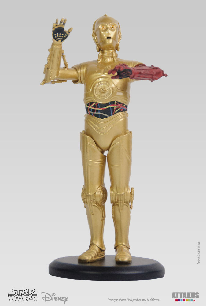 C-3PO Bras rouge - Collection Star wars - Statuette en résine 6