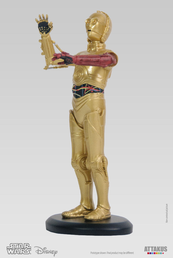 C-3PO Bras rouge - Collection Star wars - Statuette en résine 5