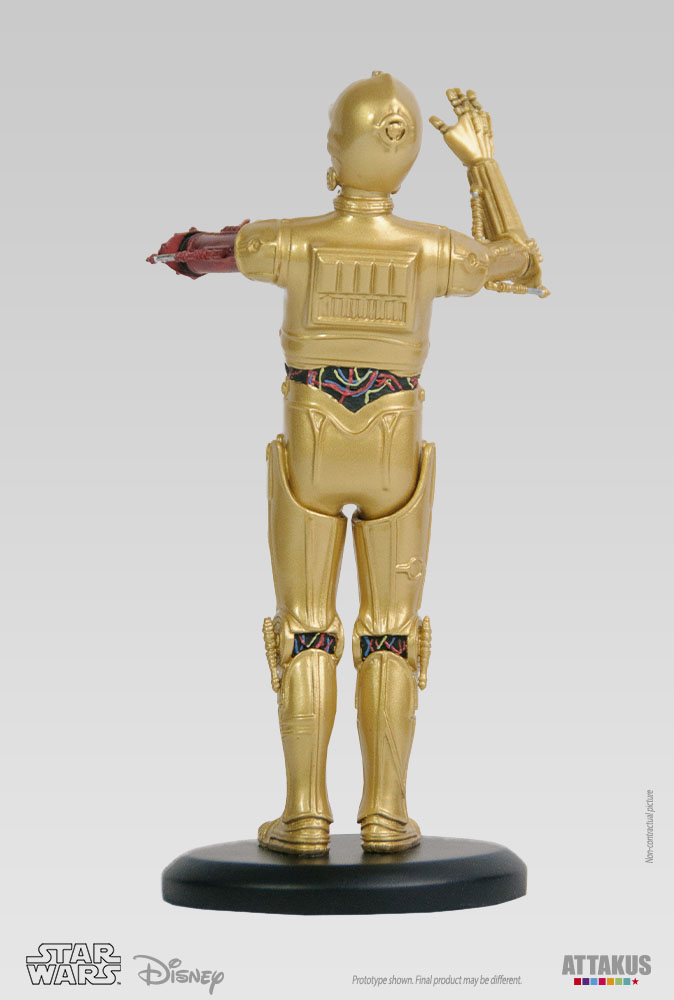C-3PO Bras rouge - Collection Star wars - Statuette en résine 4
