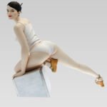 Octavie - Collection Pin-up - statuette en résine - peinture d’Hubert de Lartigue 3