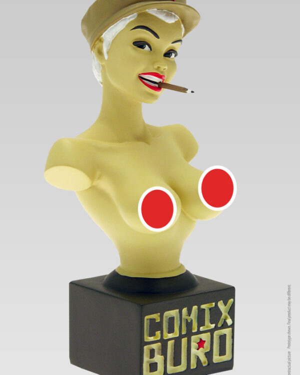 Pin-up Comix Buro – Version nue - Olivier Vatine - buste de collection en résine 4