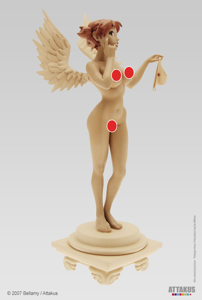 Angélique - version nue - Collection Pin-up - Bruno Bellamy - statuette en résine