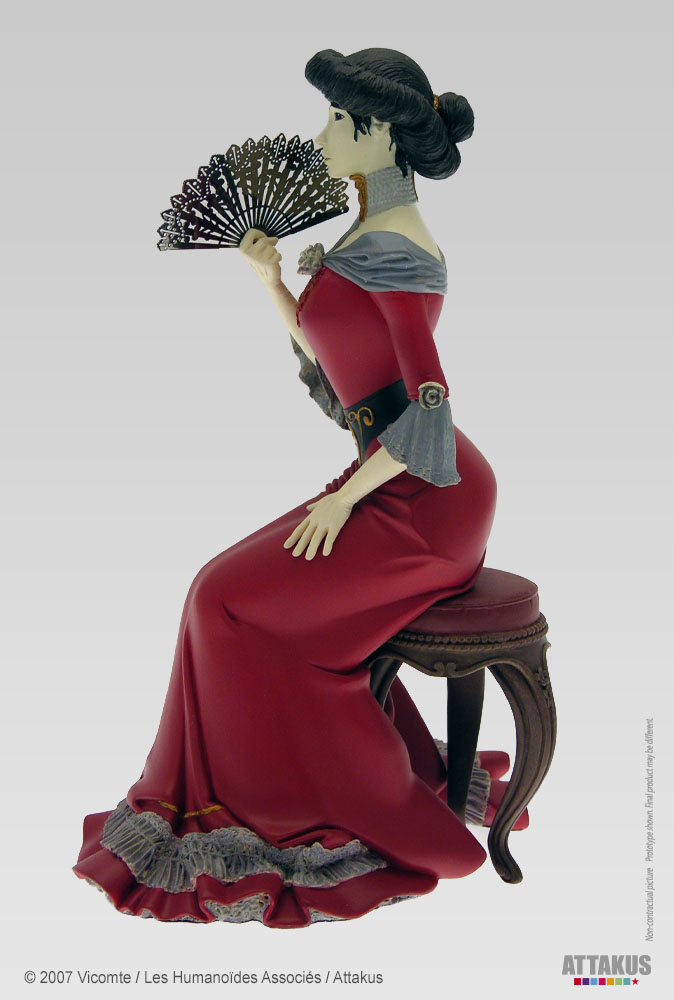 Sasmira - Version rouge - statuette de collection en résine - Laurent Vicomte 3