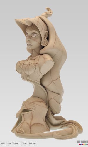 Buste Atalante - Marbre - Figurine de collection en résine - Didier Crisse 2