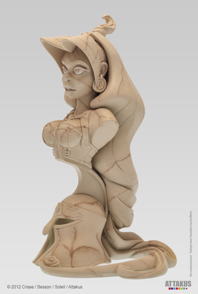 Buste Atalante - Marbre - Figurine de collection en résine - Didier Crisse 2