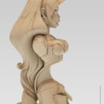 Buste Atalante - Marbre - Figurine de collection en résine - Didier Crisse 4