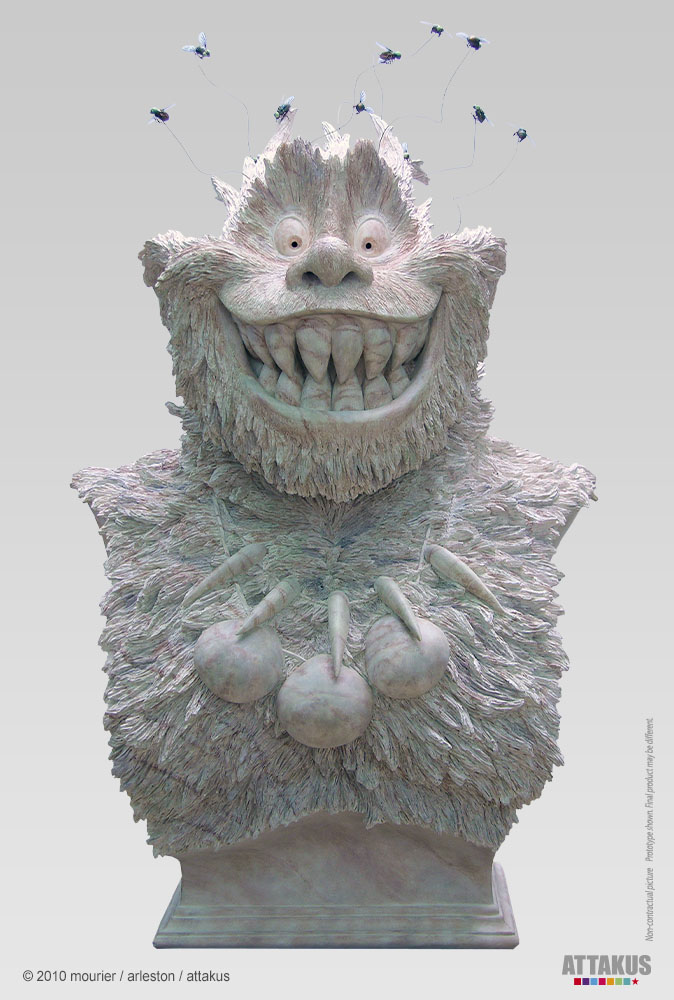 Buste Tetram édition marbre -BD Trolls de Troy - Buste de collection 4