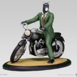 Blacksad sur sa moto Triumph - Collection Blacksad - Figurine résine porcelaine et métal 5