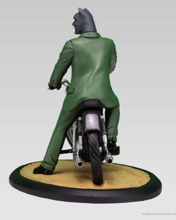 Blacksad sur sa moto Triumph - Collection Blacksad - Figurine résine porcelaine et métal