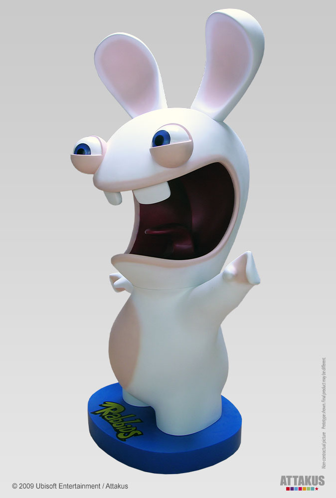 Lapin Crétin – Lifesize - figurine de collection en résine polyester - jeu vidéo Rayman 3