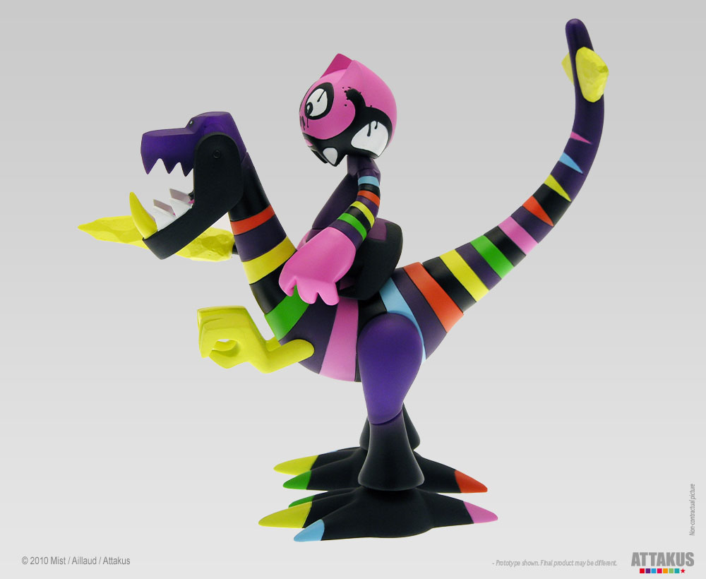 Dino & Orus – Rainbow Warrior - Figurine en vinyle - Mist et Aillaud 5