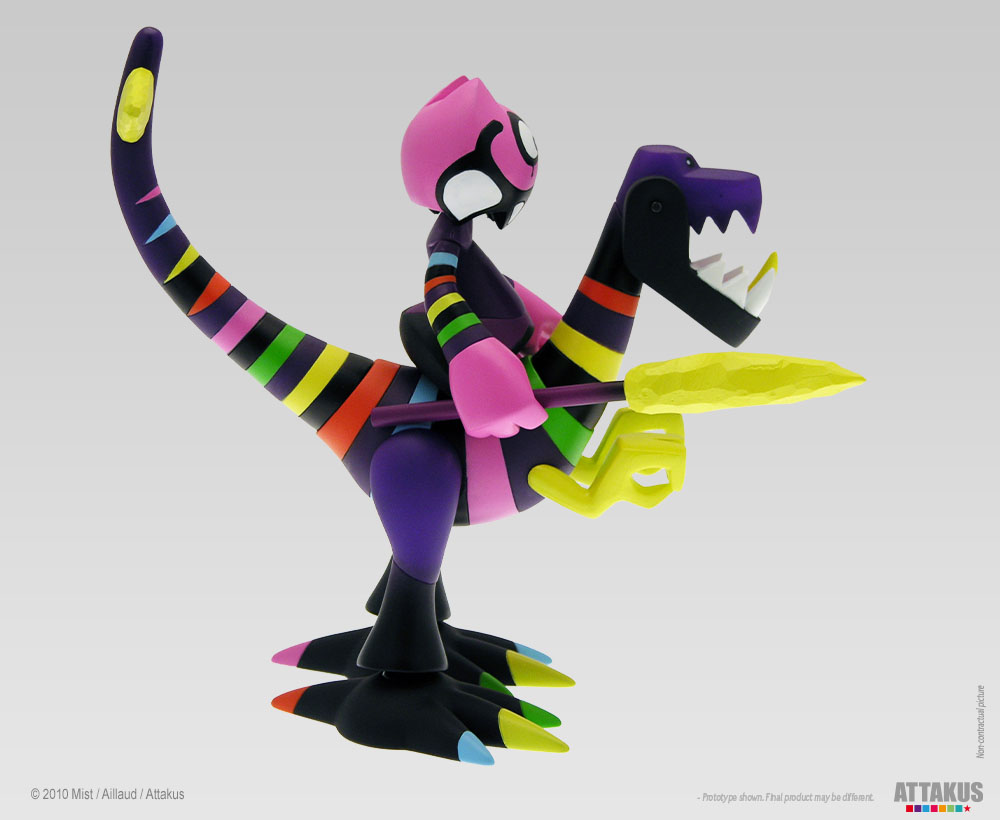 Dino & Orus – Rainbow Warrior - Figurine en vinyle - Mist et Aillaud 4
