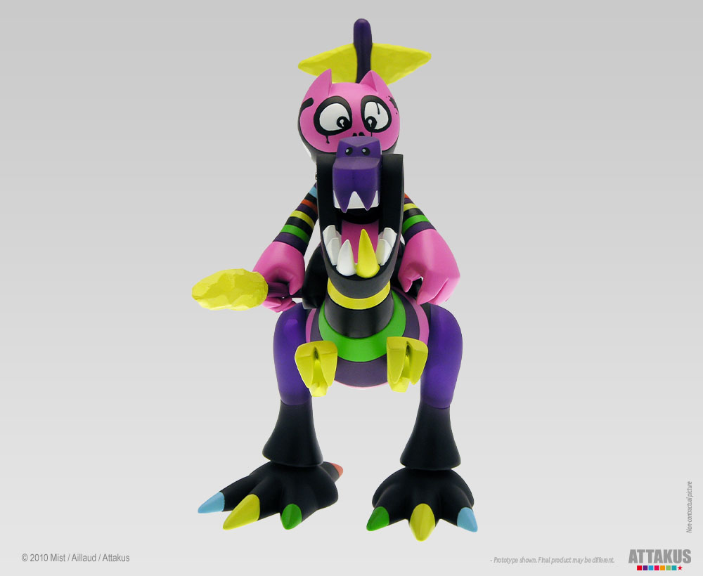 Dino & Orus – Rainbow Warrior - Figurine en vinyle - Mist et Aillaud 3