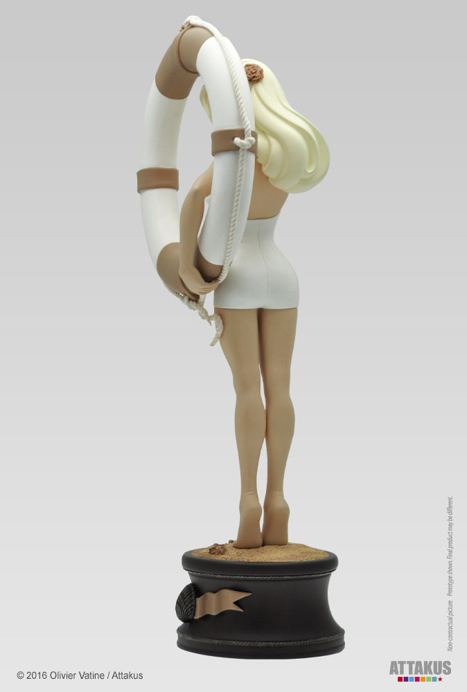 Vicki Riviera avec bouée - Collection Pin-up - statuette en résine - Olivier Vatine 7