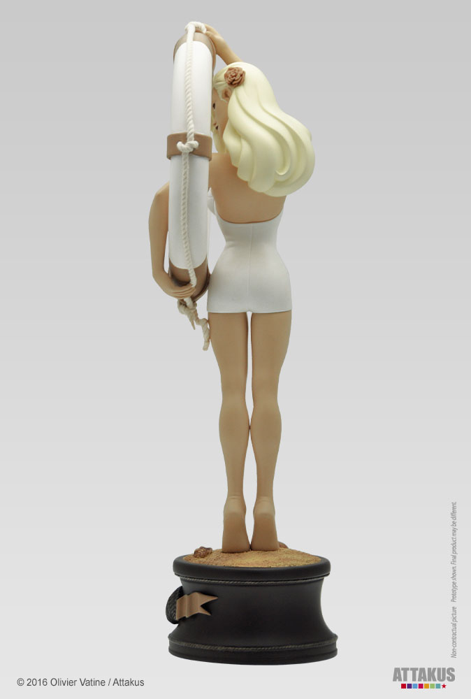 Vicki Riviera avec bouée - Collection Pin-up - statuette en résine - Olivier Vatine 6
