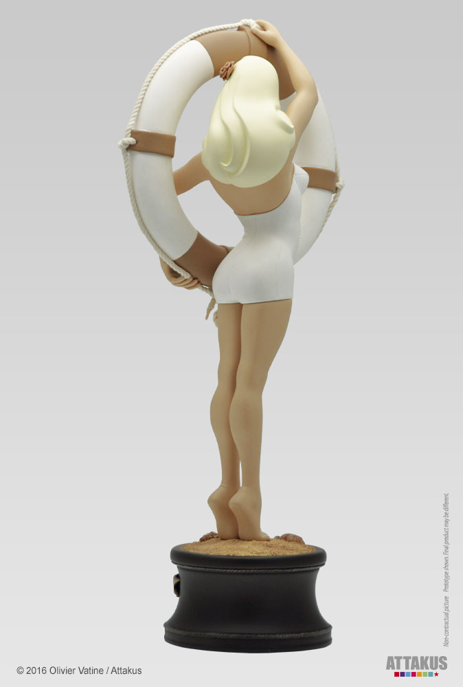 Vicki Riviera avec bouée - Collection Pin-up - statuette en résine - Olivier Vatine 5