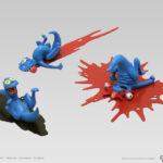 Pack de 3 schfoumpfs n°1 - série BD Trolls de Troy - Statuettes en résine