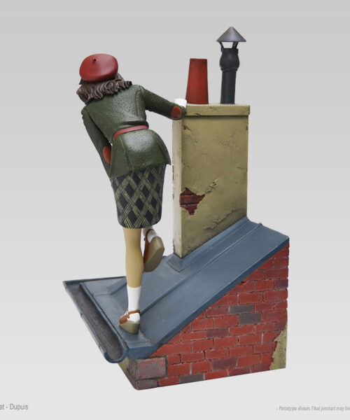 Jeanne sur les toits de Paris - BD Le Vol du Corbeau - Statuette de collection en résine - Jean-Pierre Gibrat 3