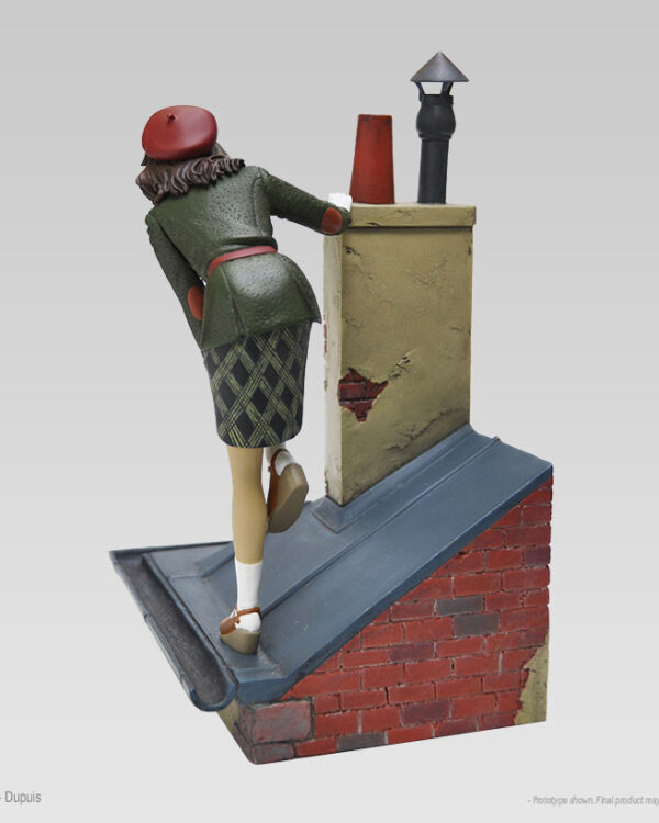 Jeanne sur les toits de Paris - BD Le Vol du Corbeau - Statuette de collection en résine - Jean-Pierre Gibrat 3