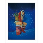 Affiche – Pin-up de Noël – artprint artbook dessins - Olivier Vatine