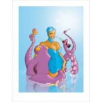 Affiche – La Pin-up & Le Poulpe – artprint artbook dessins - Olivier Vatine