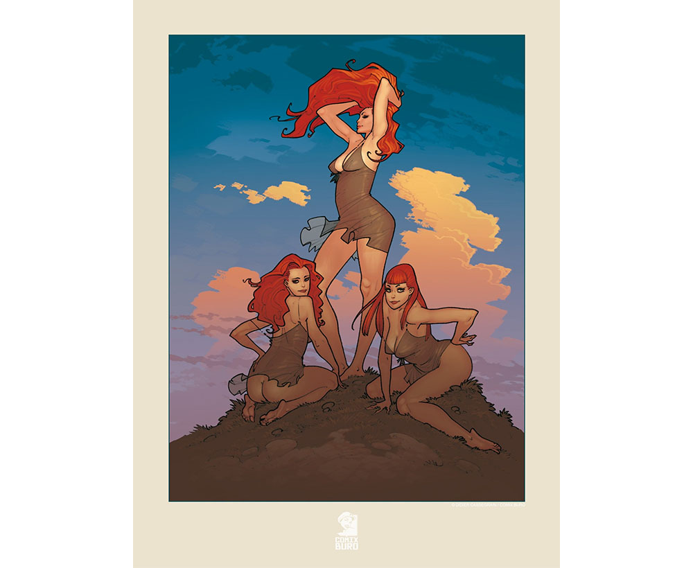 Affiche – Red Mountain – artprint artbook dessins - Didier Cassegrain - Impression offset