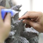 coulee mousse troll tetram ebauche sculpture figurine de collection attakus nettoyage