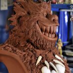 exhibition of the troll tetram finished sculpture statuette of comic collection