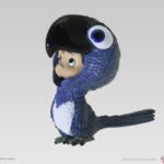 Les Littles – Figurine Petit perroquet PVC