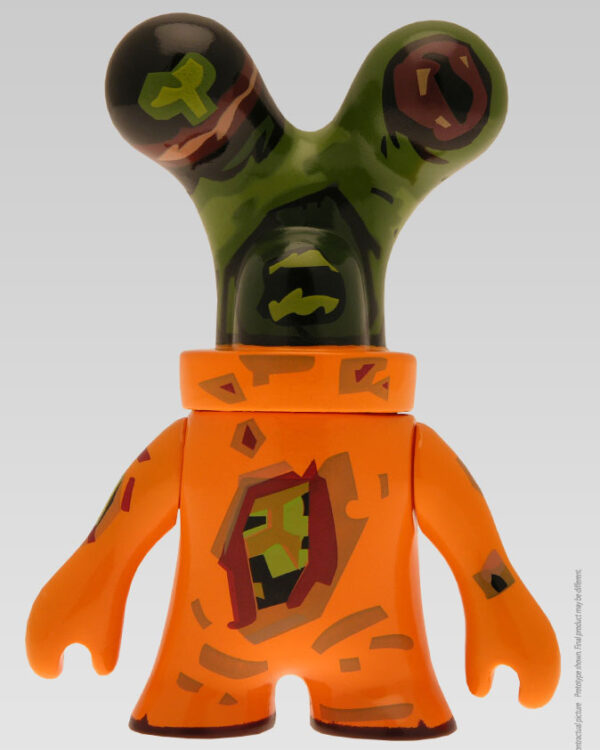 Black frog alyenz - Steet art - Figurine art toy en vinyle