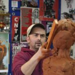 coulage de la résine du troll tetram ebauche sculpture statuette en résine attakus collection