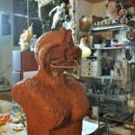 conception realisation du moulage en deux parties du troll tetram ebauche sculpture statuette en résine attakus collection