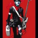 Affiche Benjamin - Lucy #2 avec sa basse - dessin sérigraphie auteur Benjamin