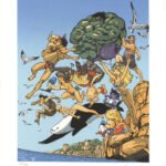 Sérigraphie Guarnido - Le Plongeon des héros