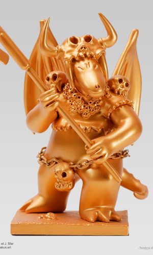 donjon_zenith_marvin_monochrome_version_or_collector_figurine_collection_attakus_trondheim_sfar